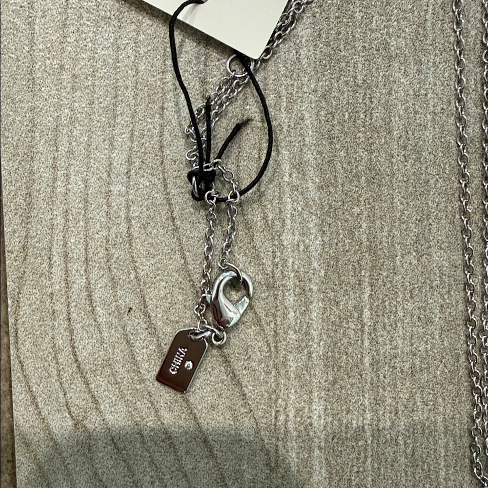 Coach Silver Pendant Necklace - Picture 5 of 5